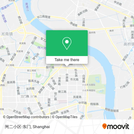 闸二小区-东门 map