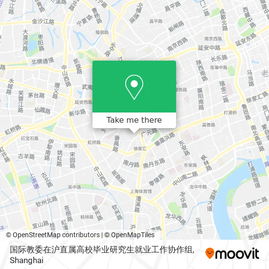 国际教委在沪直属高校毕业研究生就业工作协作组 map