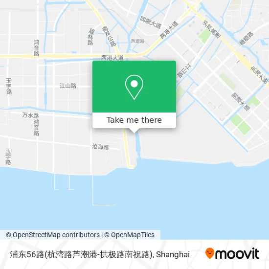 浦东56路(杭湾路芦潮港-拱极路南祝路) map