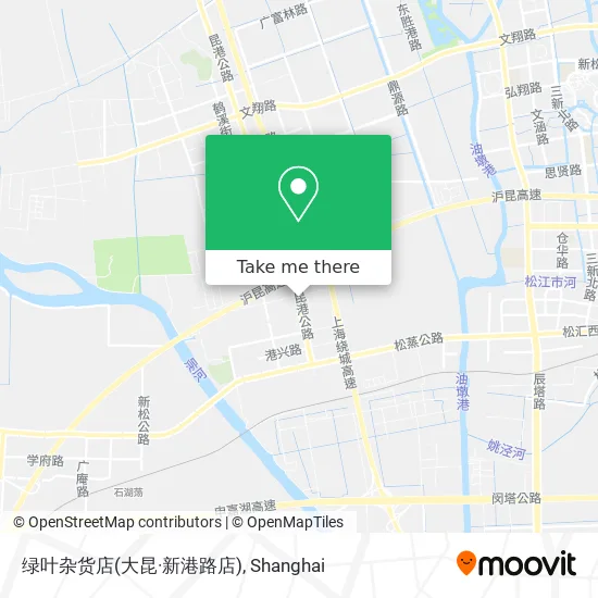 绿叶杂货店(大昆·新港路店) map