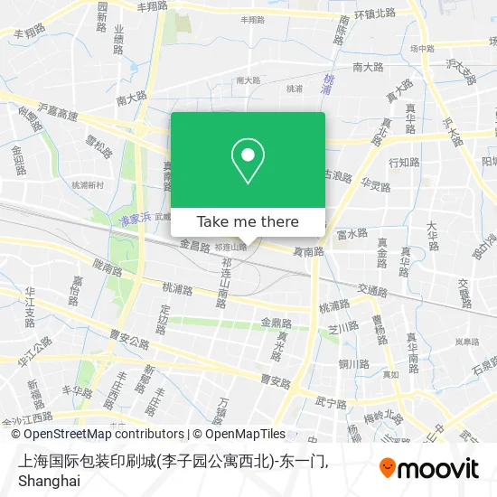 上海国际包装印刷城(李子园公寓西北)-东一门 map
