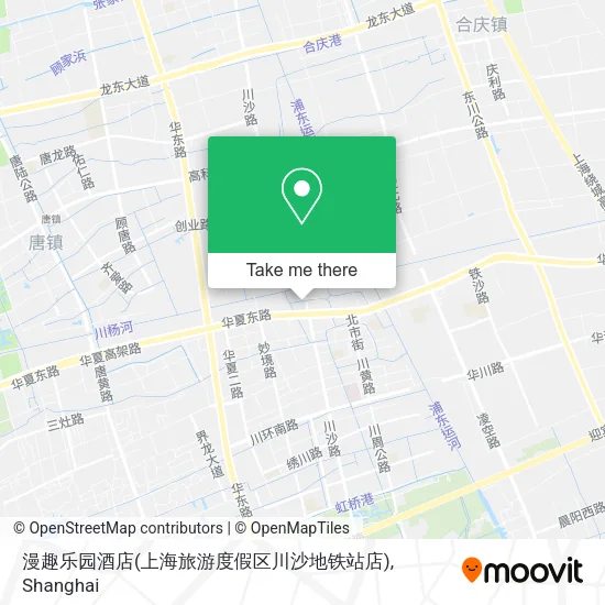 漫趣乐园酒店(上海旅游度假区川沙地铁站店) map