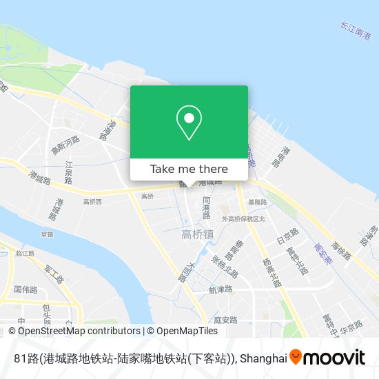 81路(港城路地铁站-陆家嘴地铁站(下客站)) map