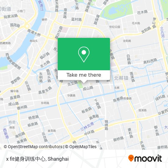 x fit健身训练中心 map