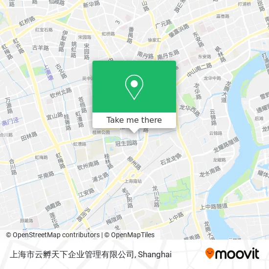 上海市云孵天下企业管理有限公司 map