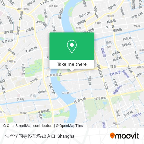 法华学问寺停车场-出入口 map