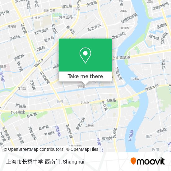 上海市长桥中学-西南门 map