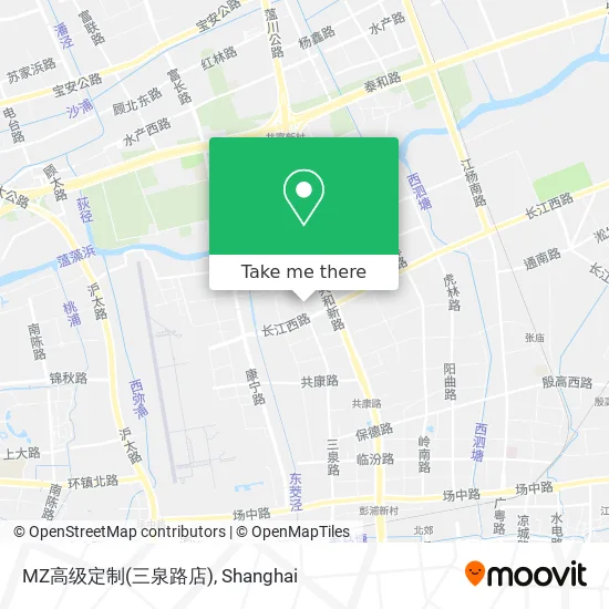 MZ高级定制(三泉路店) map