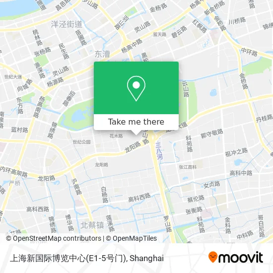 上海新国际博览中心(E1-5号门) map