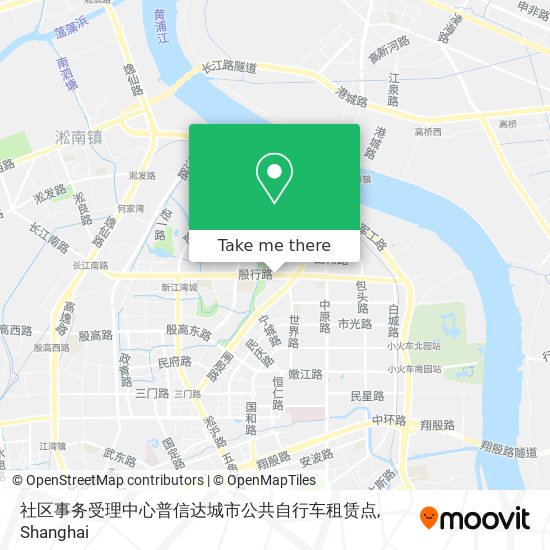 社区事务受理中心普信达城市公共自行车租赁点 map