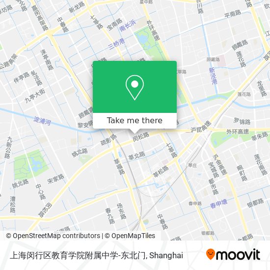 上海闵行区教育学院附属中学-东北门 map