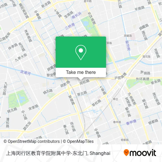 上海闵行区教育学院附属中学-东北门 map