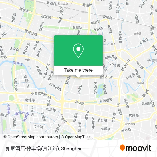 如家酒店-停车场(真江路) map