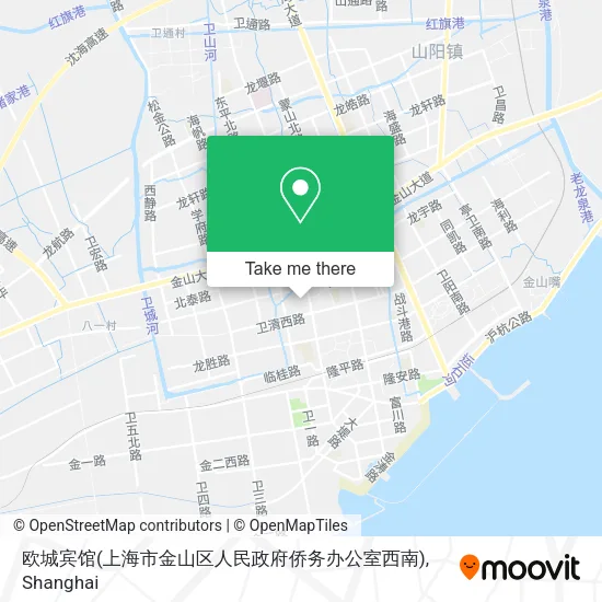 欧城宾馆(上海市金山区人民政府侨务办公室西南) map