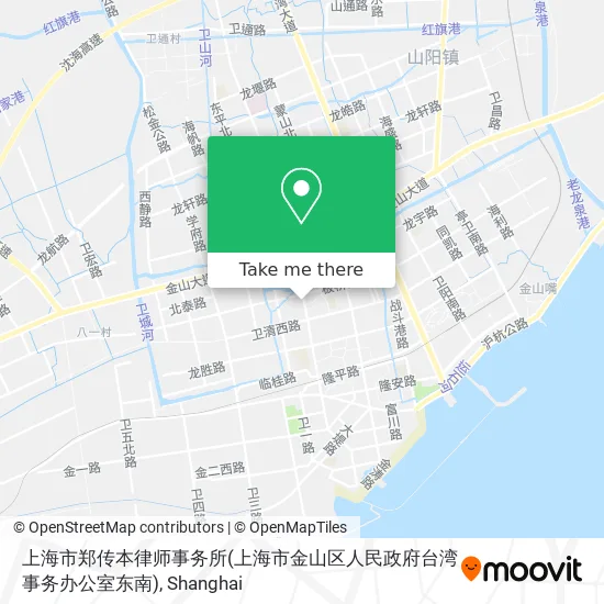 上海市郑传本律师事务所(上海市金山区人民政府台湾事务办公室东南) map