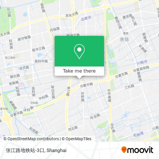 张江路地铁站-3口 map
