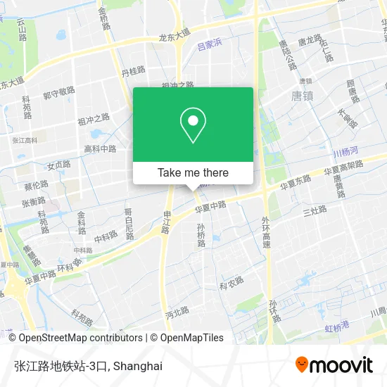 张江路地铁站-3口 map