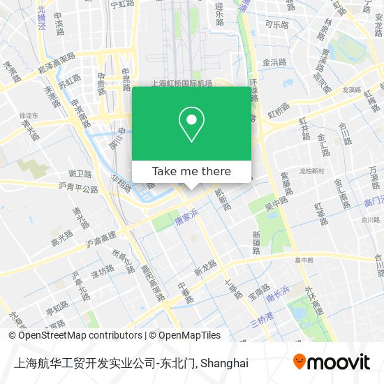 上海航华工贸开发实业公司-东北门 map