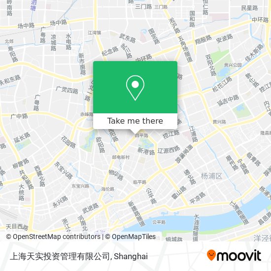 上海天实投资管理有限公司 map