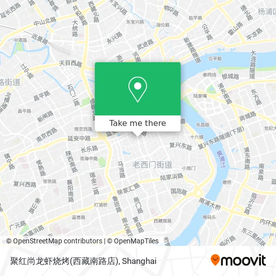 聚红尚龙虾烧烤(西藏南路店) map