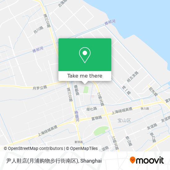 尹人鞋店(月浦购物步行街南区) map