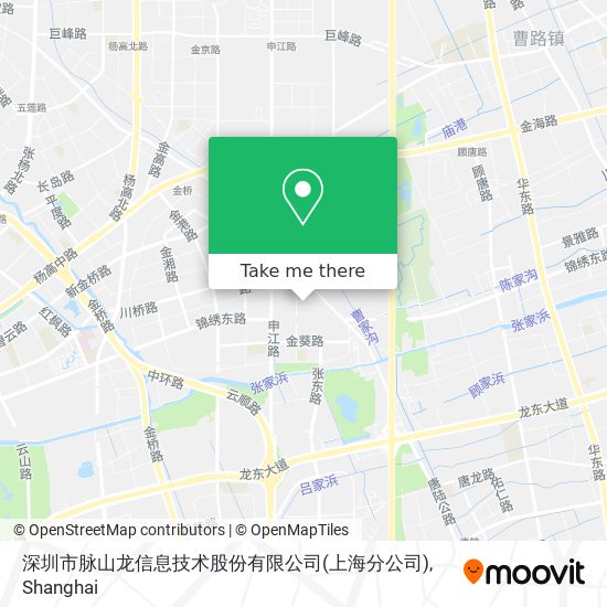 深圳市脉山龙信息技术股份有限公司(上海分公司) map