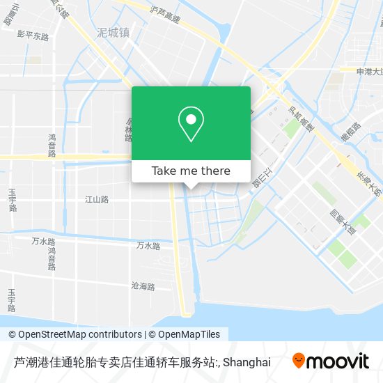 芦潮港佳通轮胎专卖店佳通轿车服务站: map