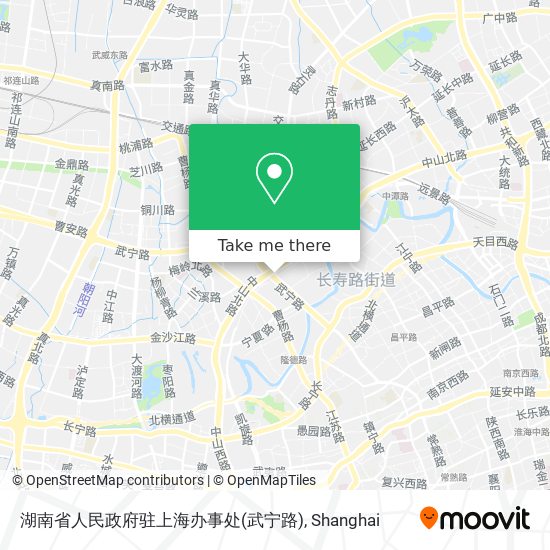 湖南省人民政府驻上海办事处(武宁路) map
