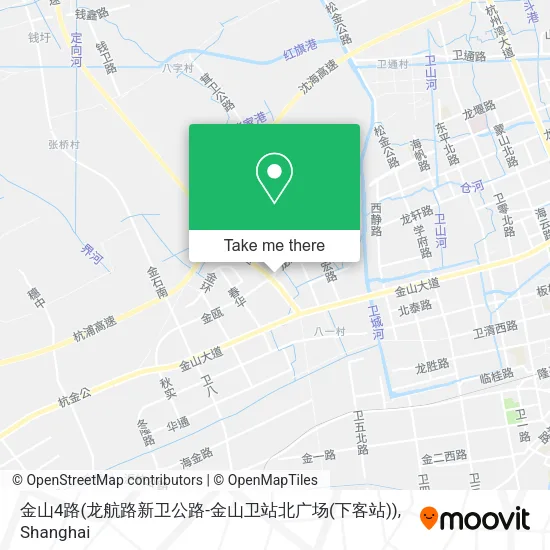 金山4路(龙航路新卫公路-金山卫站北广场(下客站)) map