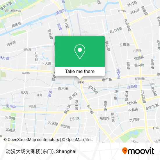 动漫大场文渊楼(东门) map