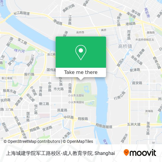 上海城建学院军工路校区-成人教育学院 map