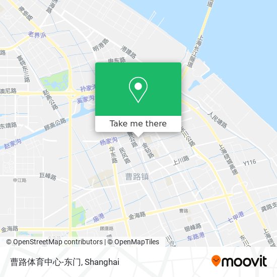 曹路体育中心-东门 map