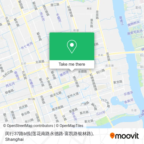 闵行37路b线(莲花南路永德路-富凯路银林路) map