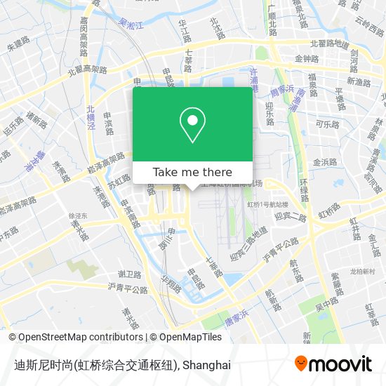 迪斯尼时尚(虹桥综合交通枢纽) map