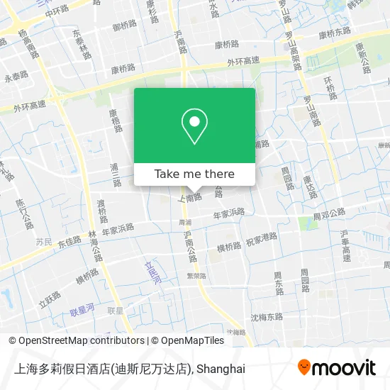 上海多莉假日酒店(迪斯尼万达店) map