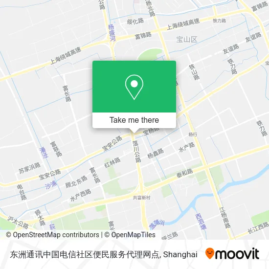 东洲通讯中国电信社区便民服务代理网点 map