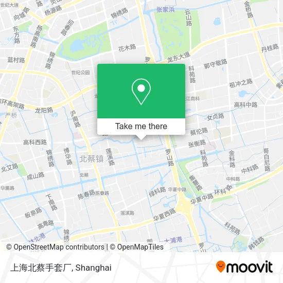 上海北蔡手套厂 map