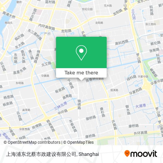 上海浦东北蔡市政建设有限公司 map