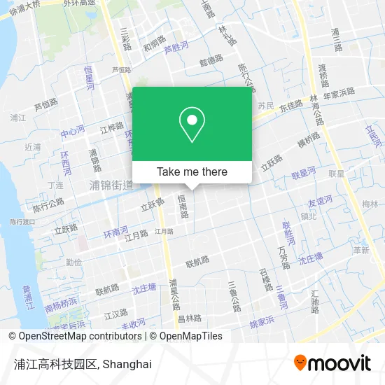 浦江高科技园区 map