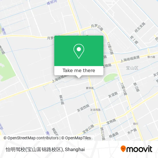 怡明驾校(宝山富锦路校区) map