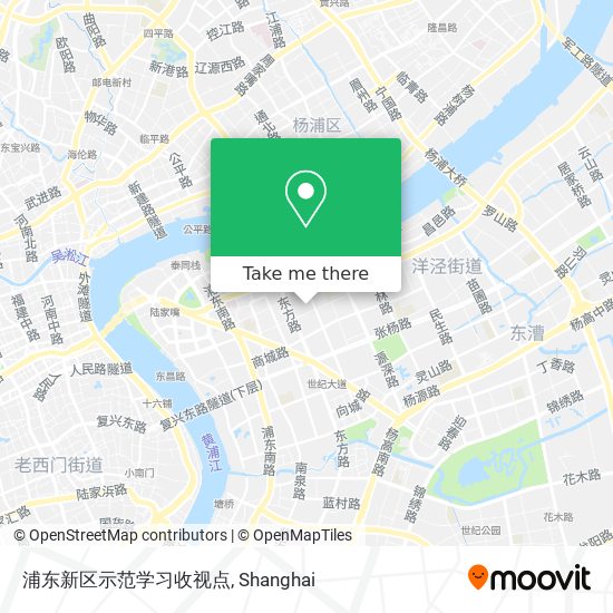 浦东新区示范学习收视点 map