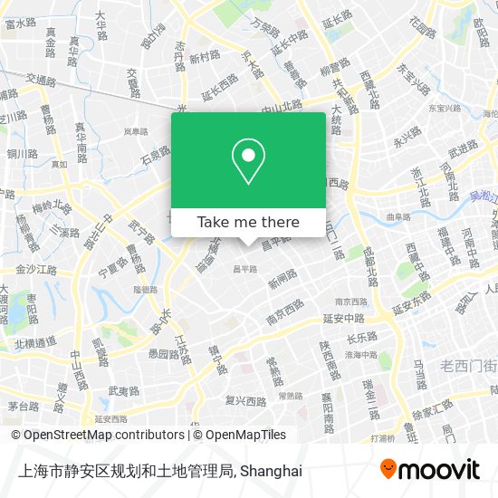 上海市静安区规划和土地管理局 map