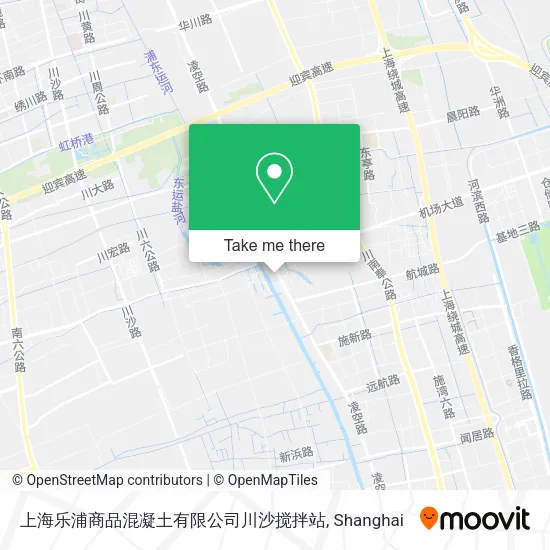 上海乐浦商品混凝土有限公司川沙搅拌站 map