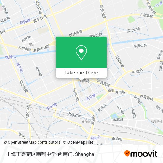 上海市嘉定区南翔中学-西南门 map