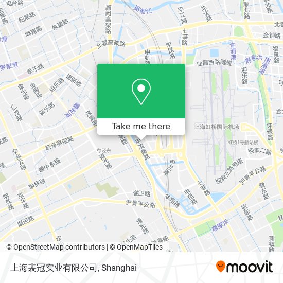 上海裴冠实业有限公司 map