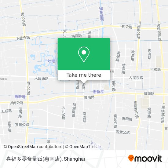 喜福多零食量贩(惠南店) map
