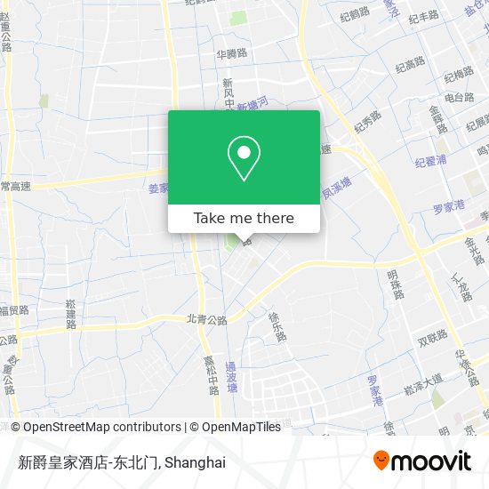 新爵皇家酒店-东北门 map