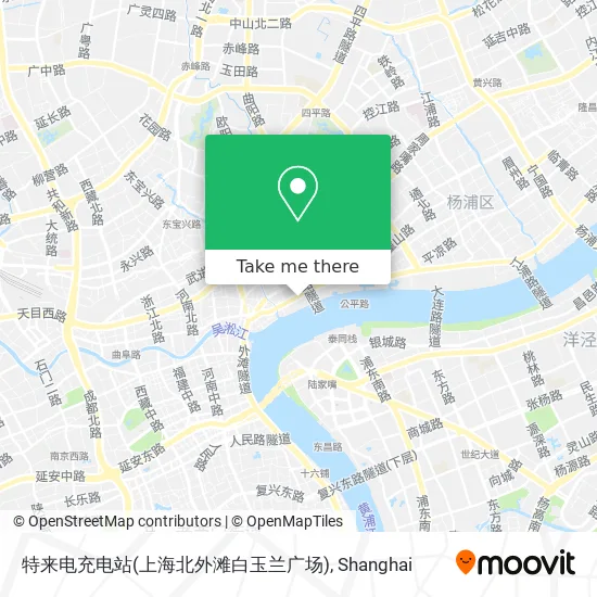 特来电充电站(上海北外滩白玉兰广场) map