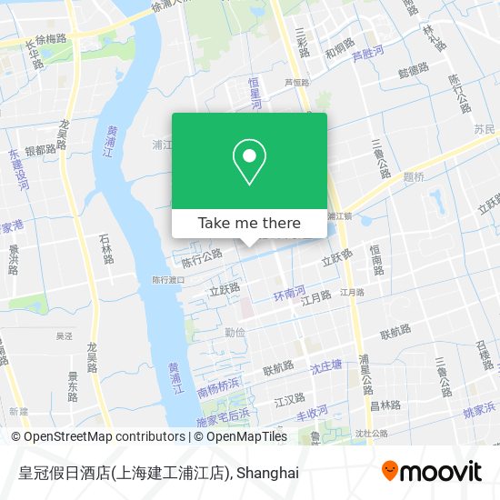 皇冠假日酒店(上海建工浦江店) map