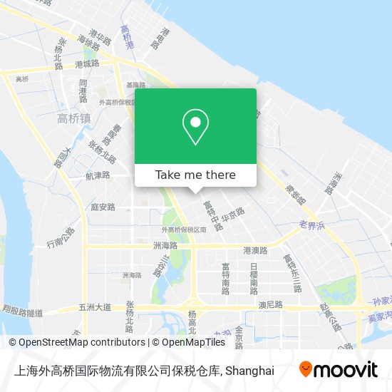 上海外高桥国际物流有限公司保税仓库 map